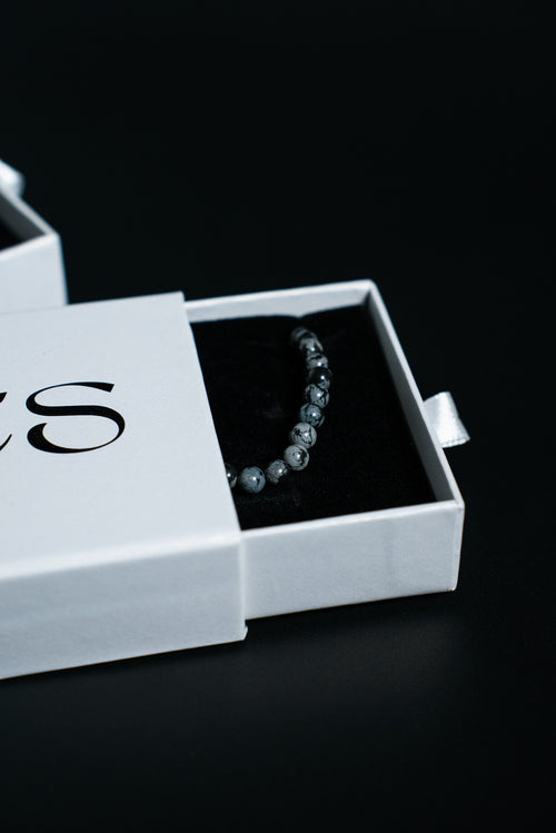 Celestia Pearl Perlenarmband für Herren in schwarz