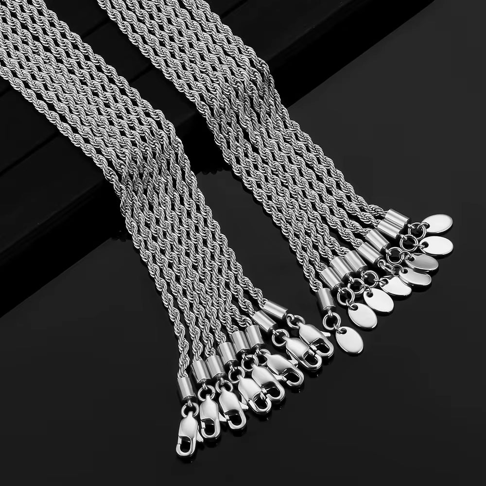 Celestia Rope Chain für Herren in silber