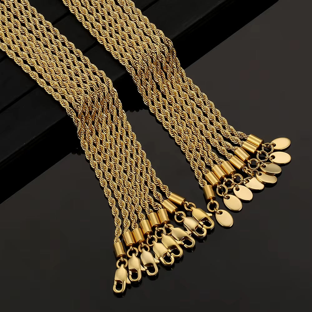 Celestia Rope Chain für Herren in gold